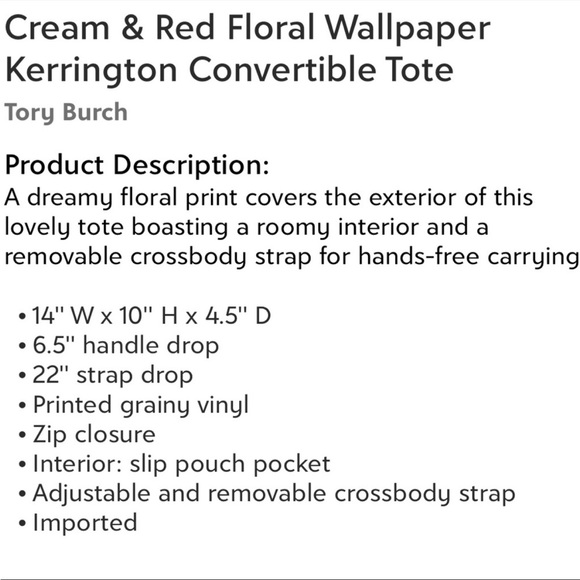 Tory Burch kerrington small tote crossbody bag - Picture 7 of 9